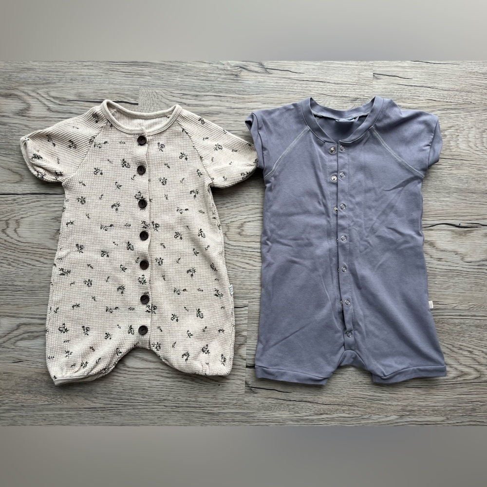 Jax & Lennon & Small Shop Short Rompers (set of 2)